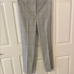 Ann Taylor Black and White Checkered Pants